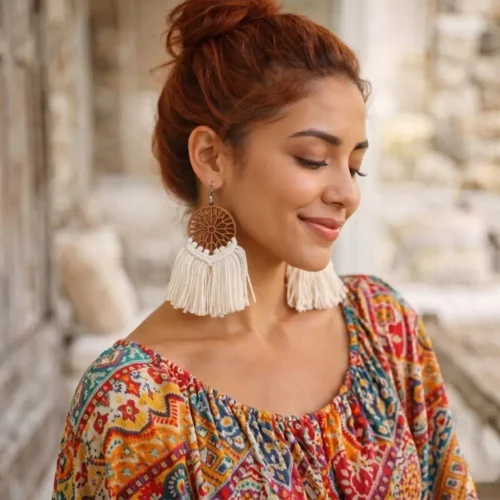 Aretes de macramé hechos a mano – CH2 Handmade